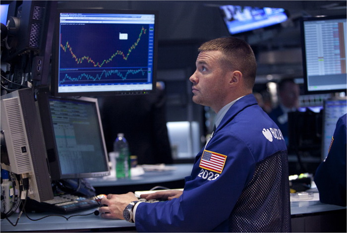 Volatile Trading Day On Wall Street As Fears Over Euro Zone Continue
