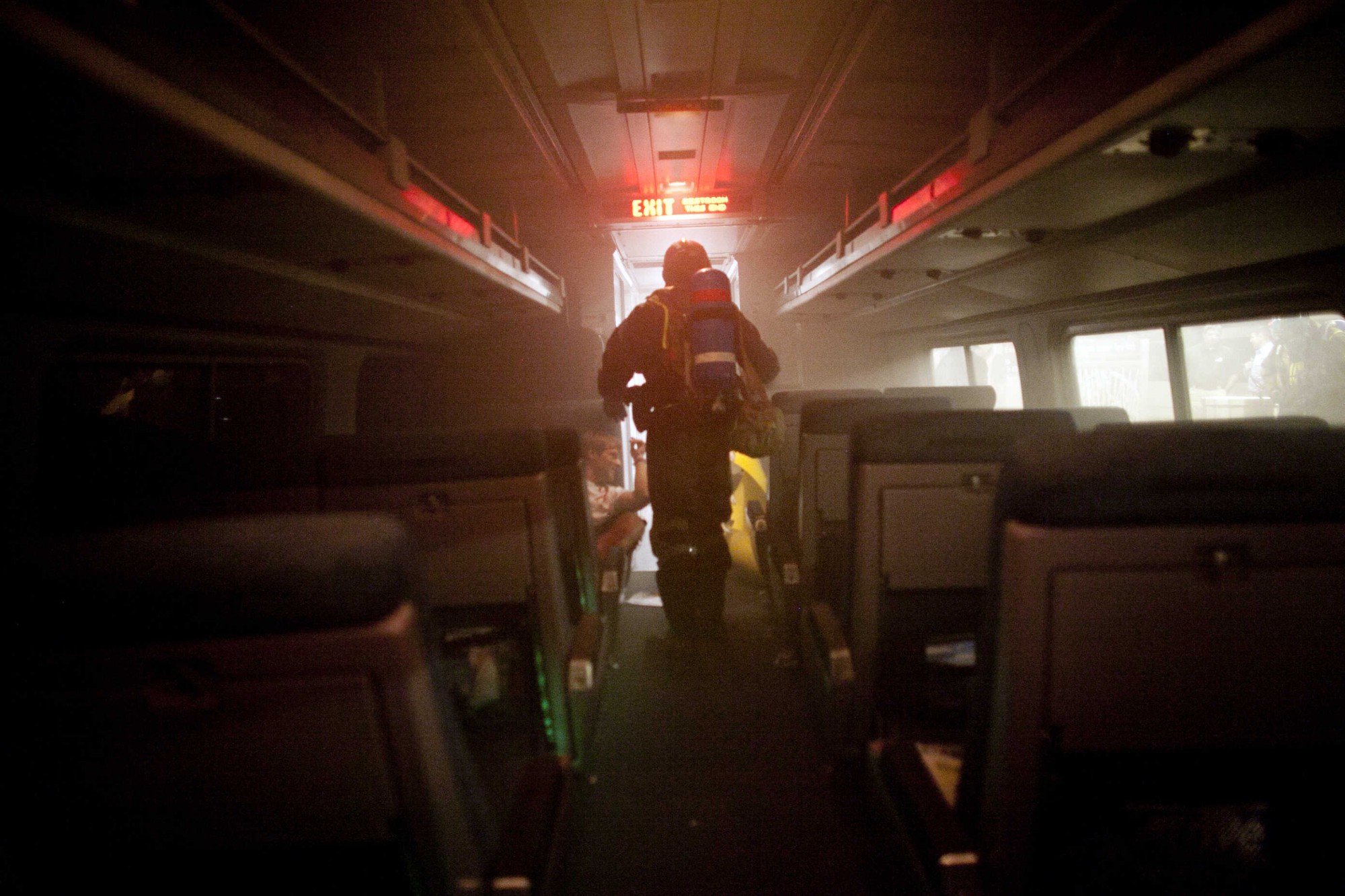 US Marines And New York Fire Fighters Take Part In Chemical Incident Drill In Penn Station