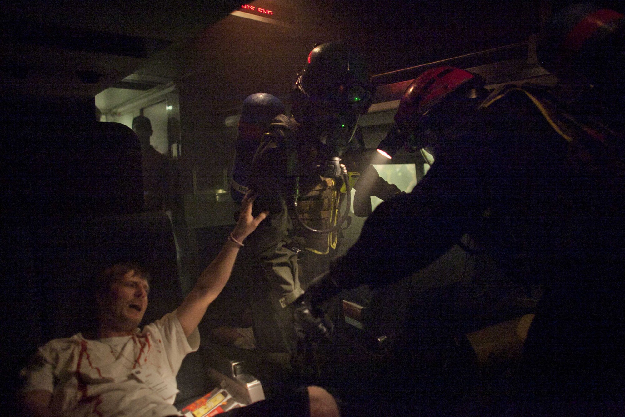 US Marines And New York Fire Fighters Take Part In Chemical Incident Drill In Penn Station